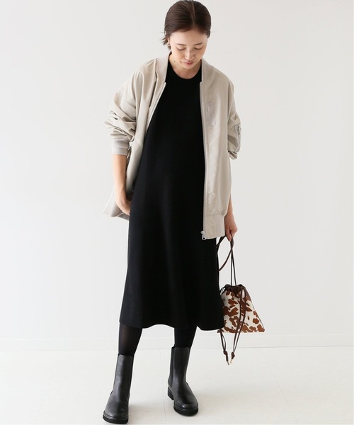 SLOBE IENA（スローブイエナ） ニットワンピース FREE ブラック