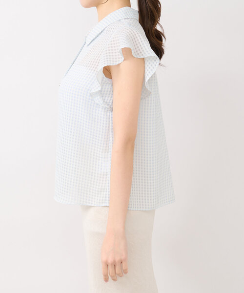 La boutique Bonbon ブラウス シャツ 「愛されチェック」サテン