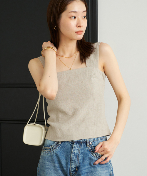 Linen ビスチェ レディース
