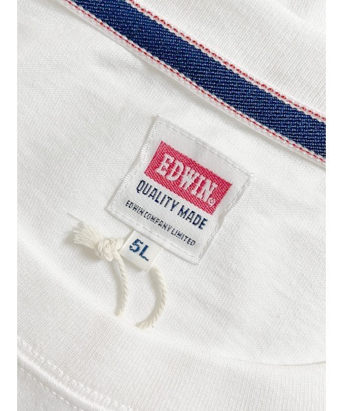 EDWIN tシャツ (エドウィン) デニムポケット クルーネック 半袖