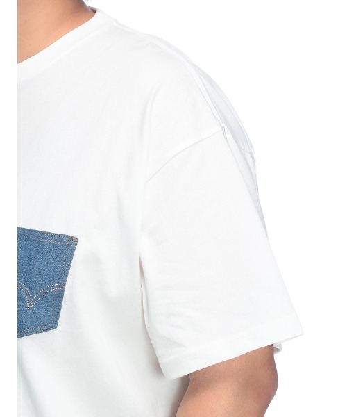 EDWIN tシャツ (エドウィン) デニムポケット クルーネック 半袖