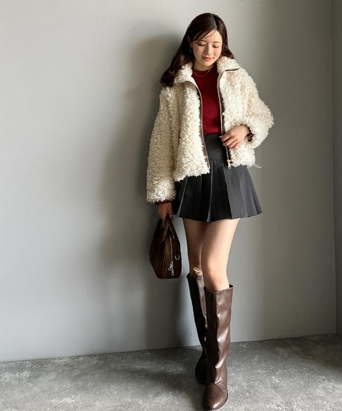 mily bilet ブルゾン アウター 「mily bilet」ふわふわのボリューム感
