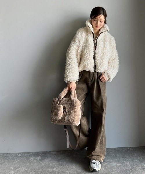 mily bilet ブルゾン アウター 「mily bilet」ふわふわのボリューム感