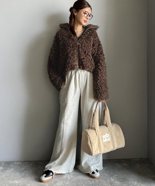 mily bilet ブルゾン アウター 「mily bilet」ふわふわのボリューム感