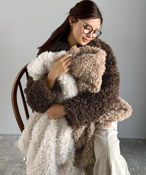 mily bilet ブルゾン アウター 「mily bilet」ふわふわのボリューム感