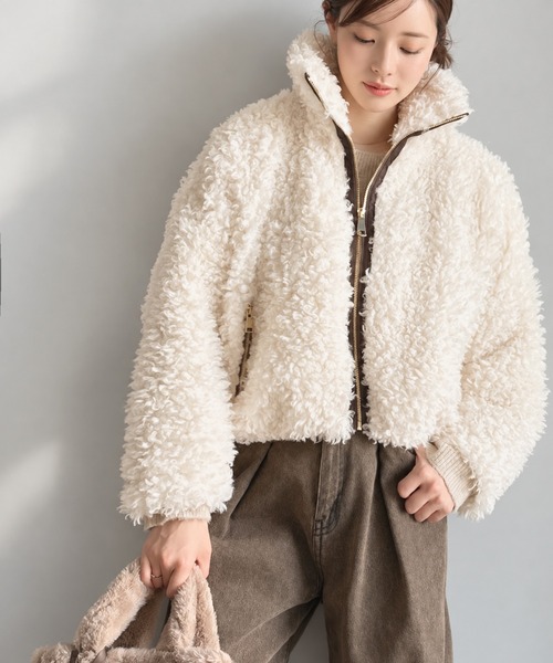 mily bilet ブルゾン アウター ボア 「mily bilet」ふわふわの