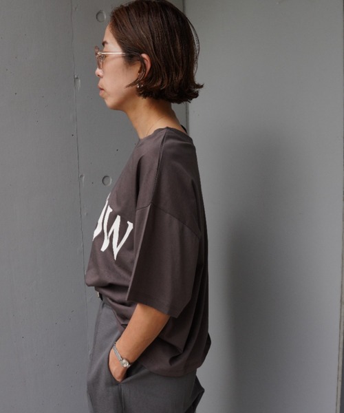 tシャツ DROIT BELLO(ドロイトベロ) BICロゴ　ショート丈Tシャツ レディース DROIT BELLO tシャツ BELLO(ドロイトベロ) BICロゴ ショート丈T