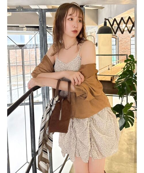 dazzlin ワンピース ギャザーリボンミニワンピース : ZOZOTOWN