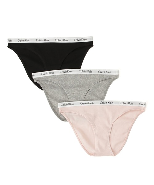 VIP★★【 】シームレス リブ ビキニショーツ★3枚組 Calvin Klein ショーツ 3枚パック COTTON RIB ビキニショーツ