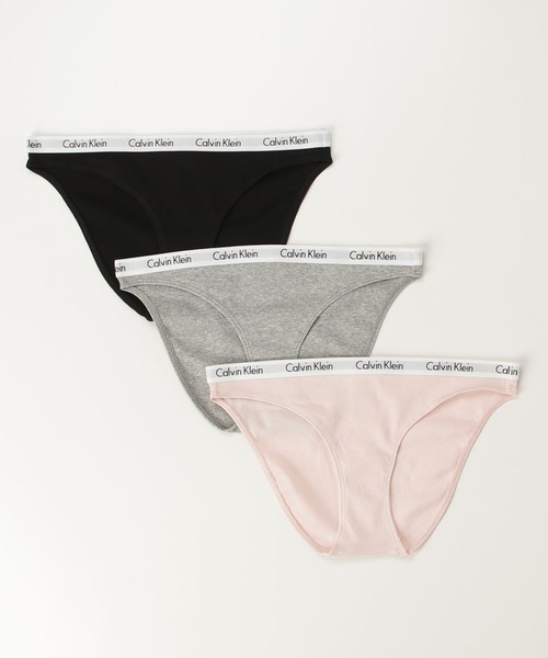 VIP★★【 】シームレス リブ ビキニショーツ★3枚組 Calvin Klein ショーツ 3枚パック COTTON RIB ビキニショーツ