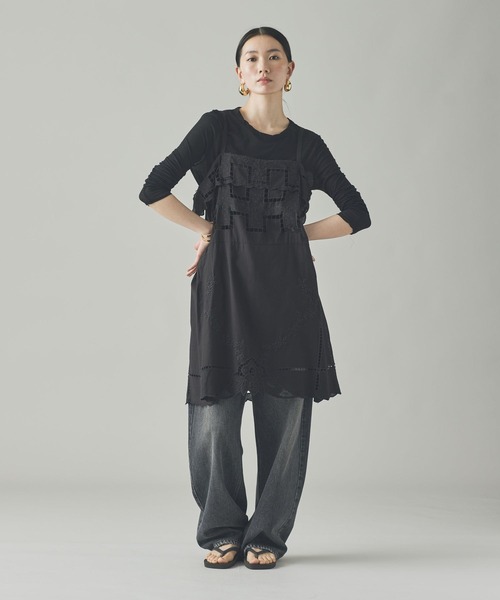 カレンソロジー　カットワークチュニック Curensology（カレンソロジー） ブラウス シャツ /カットワーククロス