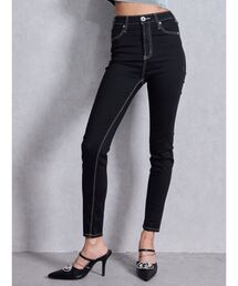 ジーンズ デニム デニムパンツ ハイウエストワンウォッシュスキニーパンツ レディース｜ZOZOTOWN Yahoo!店