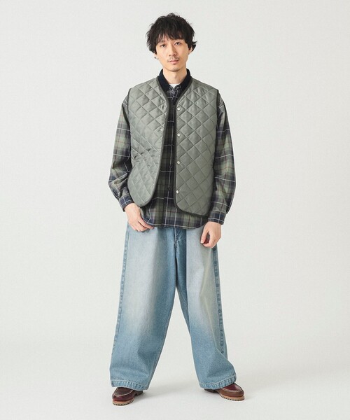 BEAMS（ビームス） ジーンズ ワイドストレート バルーン デニムパンツ