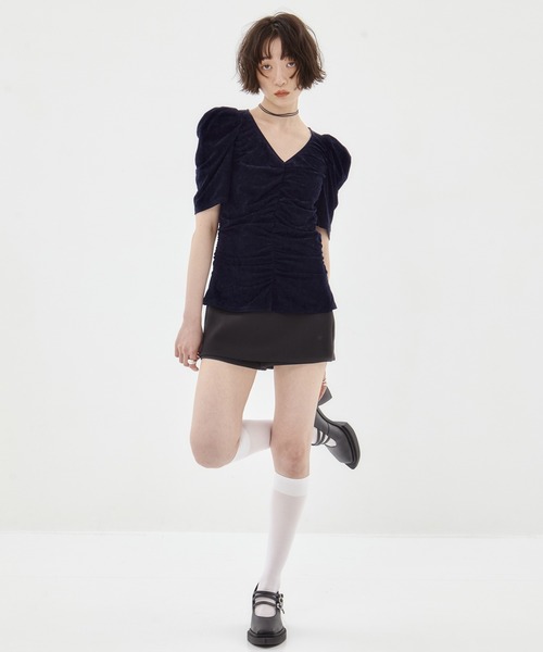 FETICO ベロア FETICO(フェティコ)のTURTLE VELOUR BODYSUIT(トップス)の通販