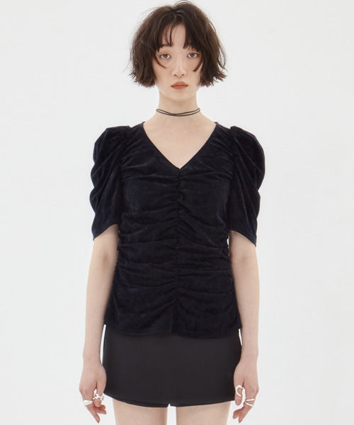 FETICO ベロア FETICO(フェティコ)のVELOUR KNIT TURTLENECK BODYSUTS(ボディ