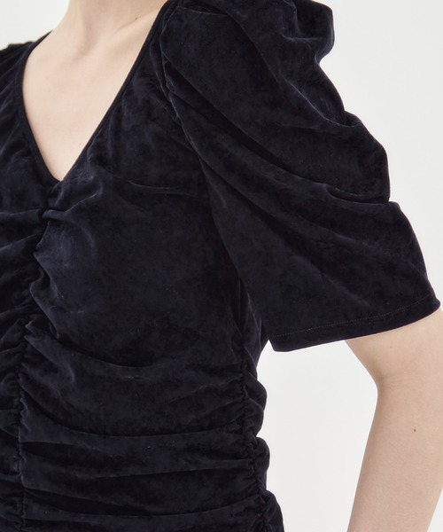 FETICO ベロア FETICO(フェティコ)のVELOUR KNIT TURTLENECK BODYSUTS(ボディ