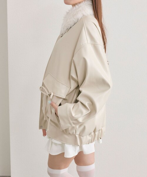 OLIVE des OLIVE（オリーブデオリーブ） レザージャケット ライダース