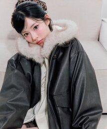 OLIVE des OLIVE（オリーブデオリーブ） レザージャケット ライダース