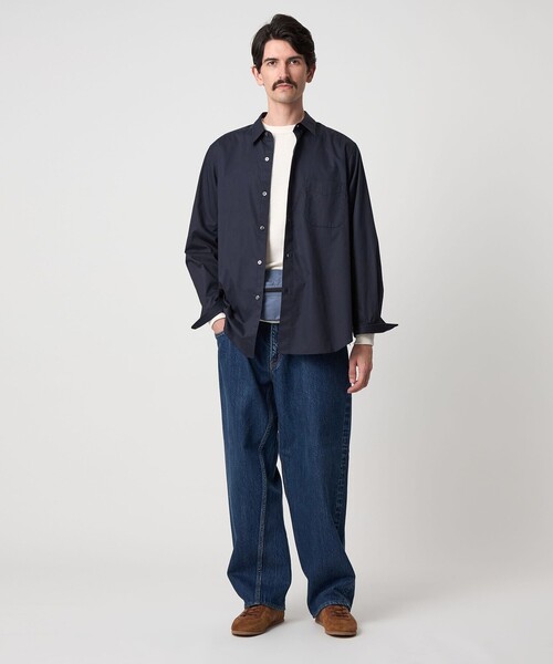 【新品・タグ付】Steven Alan オーバーサイズ シャツ Lサイズ 夏用 STEVEN ALAN シャツ 「Steven Alan」 80 コンパクトヤーン