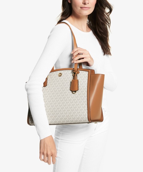 MICHAEL KORS トートバッグ ホワイト MICHAEL KORS ホワイト トートバッグ