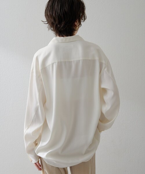 THE PAUSE ブラウス シャツ 「THE PAUSE」フィブリルリラックスシャツ 