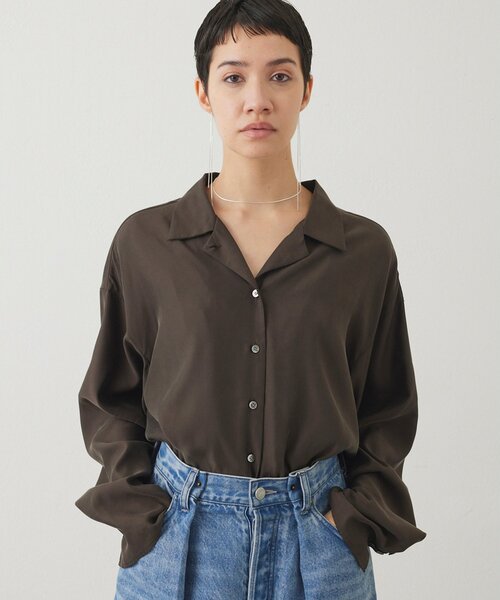 THE PAUSE ブラウス シャツ 「THE PAUSE」フィブリルリラックスシャツ 