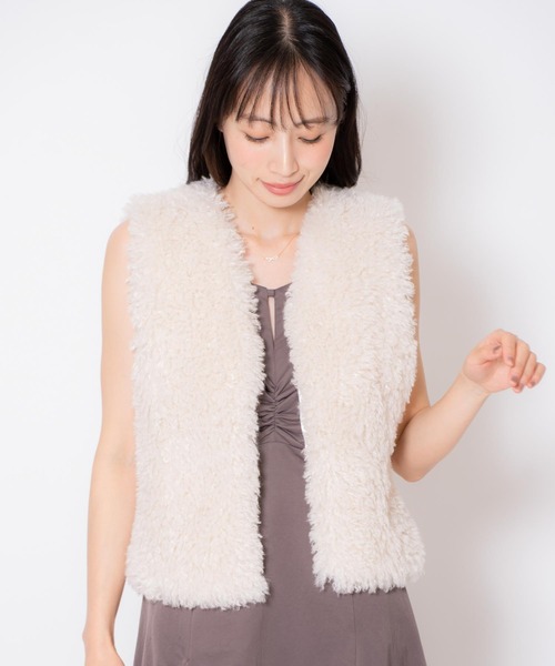 NOELA（ノエラ） ベスト ジレ プードルライクファージレ レディース