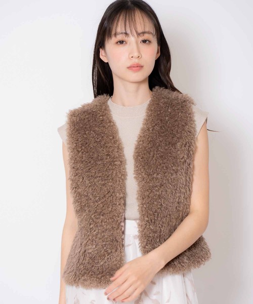 NOELA（ノエラ） ベスト ジレ プードルライクファージレ レディース