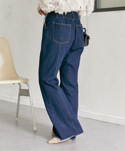 [Thevon] ботинки cut Denim брюки SMALL черный женский 