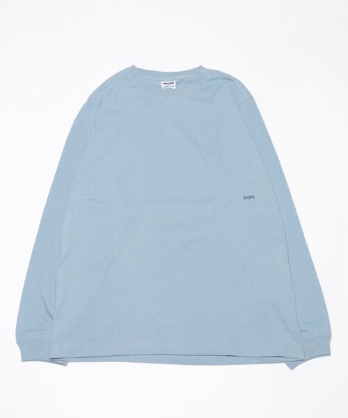 「SHIPS」 長袖Tシャツ MEDIUM ロイヤルブルー メンズ