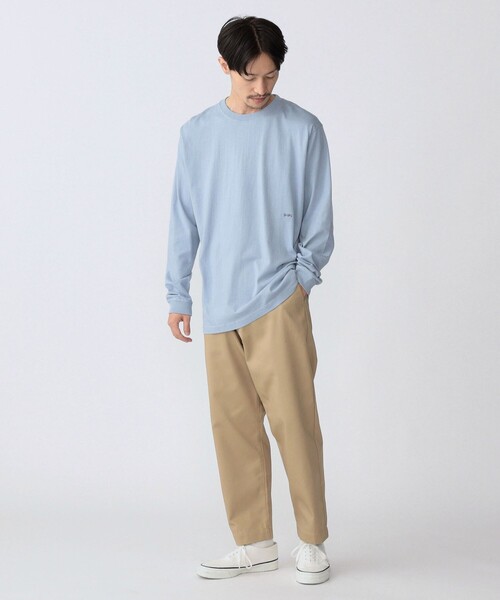 「SHIPS」 長袖Tシャツ MEDIUM ロイヤルブルー メンズ