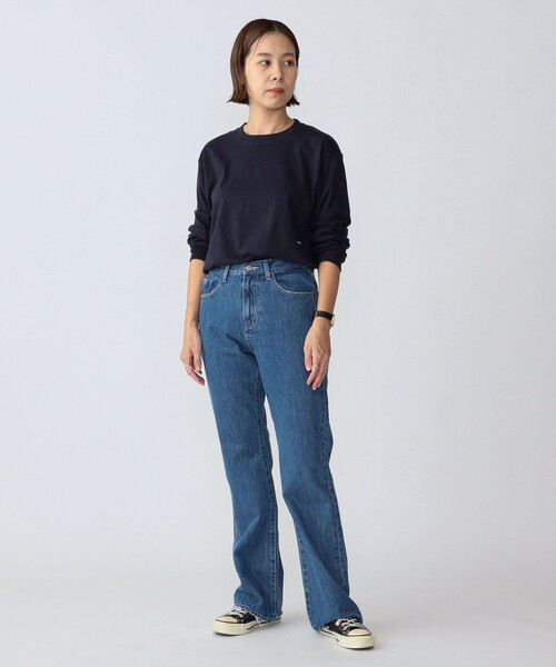 「SHIPS」 長袖Tシャツ MEDIUM ロイヤルブルー メンズ