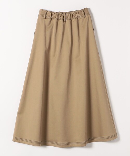 新品⭐️タグ付き❤️S サイズ ANEW レディース　スカート ベージュ SHIPS any スカート any:「洗濯機可能」チノ ステッチ フレア ロング