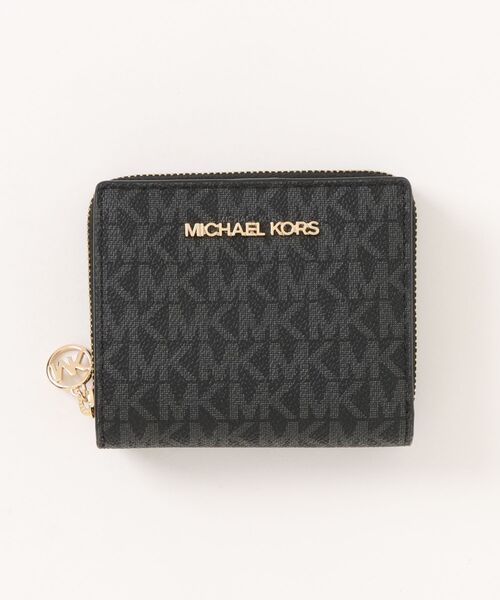 【正規品】 MICHAEL KORS ジップ チャーム ウォレット ミディアム JET SET TRAVEL ジップ チャーム ウォレット ミディアム