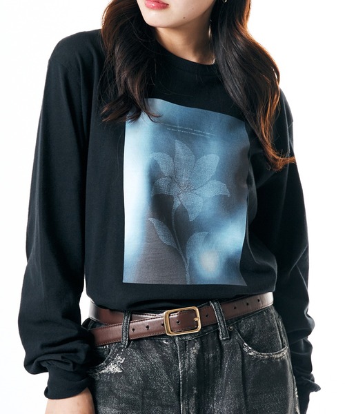 ROOP TOKYO tシャツ 「50%OFF」 flower design long-sleeved T-shirt