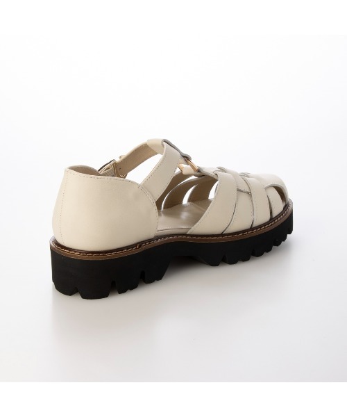 「ing」 フラットサンダル 23.5cm アイボリー レディース_画像4