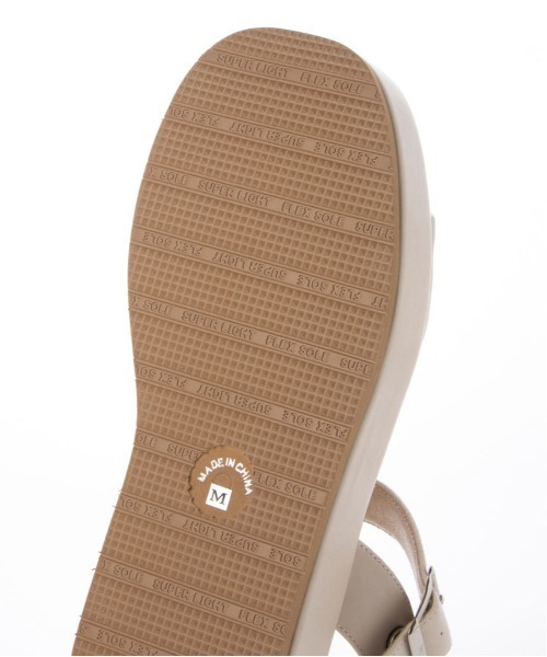 「enchanted」 フラットサンダル LL ブラック レディース_画像2