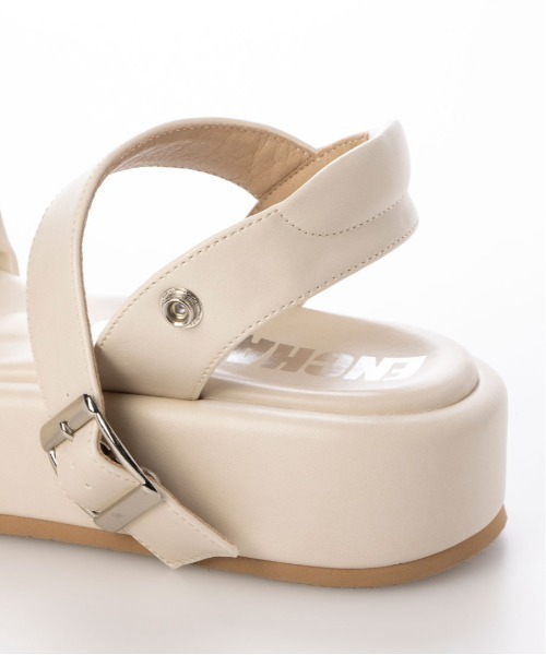 「enchanted」 フラットサンダル LL ブラック レディース_画像3