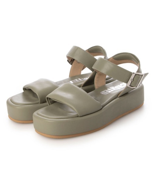 「enchanted」 フラットサンダル LL ブラック レディース_画像4