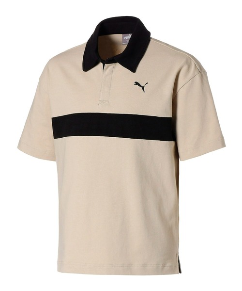 「PUMA」 半袖ポロシャツ SMALL ネイビー メンズ_画像3