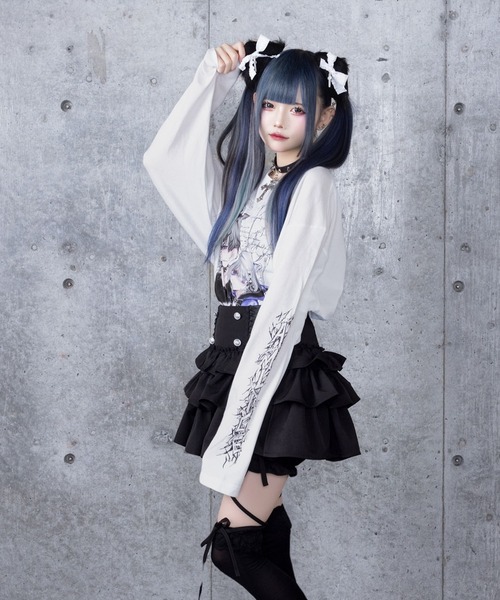 Amilige（アミリージュ） tシャツ Dreaming DollプリントロングTシャツ