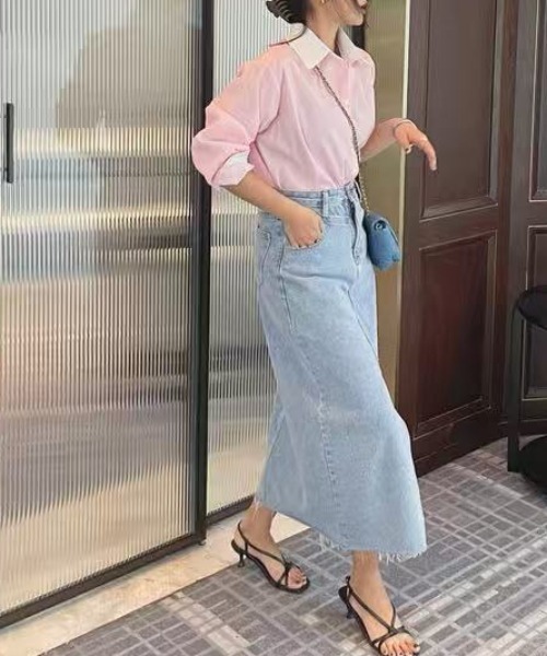 FREE STYLISTS デニムスカート YUGA_YGMC Center slit denim skirt