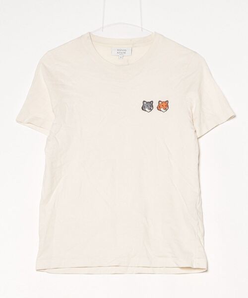 MAISON KITSUNE（メゾン キツネ） 半袖Tシャツ X-SMALL ホワイト系