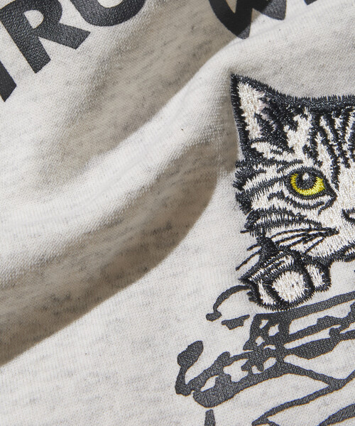 トレーナー スウェット 限定展開 KAVU×FREAK'S STORE/カブ― 別注 デザイン刺繍 クルーネック スウェット / Burger Cat | FREAK'S STORE | 10
