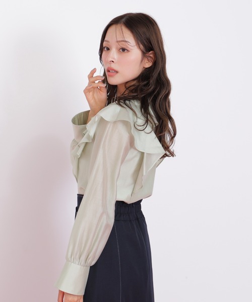 ジル バイ ジル スチュアート（JILL by JILL STUART）/長袖ラッフルブラウス JILL by JILL STUART（ジルバイジルスチュアート） ブラウス シャツ