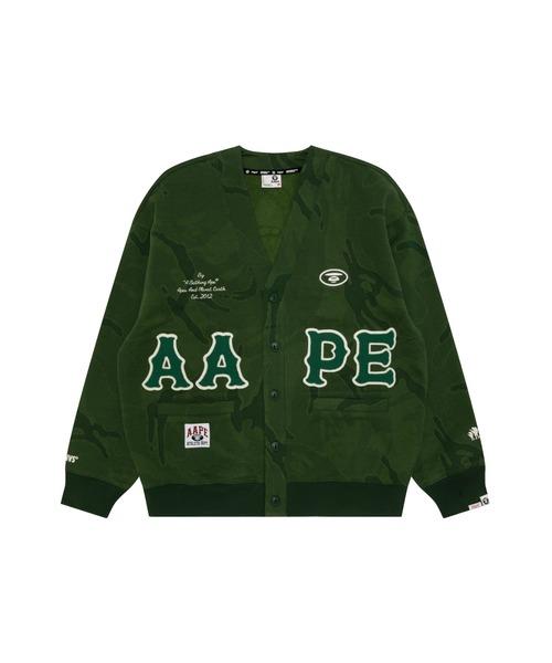 A BATHING APE カモカーディガン　S AAPE BY A BATHING APE（エーエイプバイアベイシングエイプ