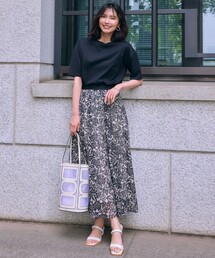 「23区」 半袖Tシャツ 44 ホワイト レディースの画像4