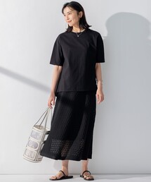 「23区」 半袖Tシャツ 44 ホワイト レディースの画像5