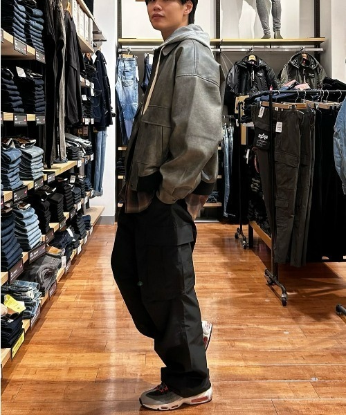 BACK NUMBER ワイドパンツ カーゴパンツ メンズ : ZOZOTOWN Yahoo!店