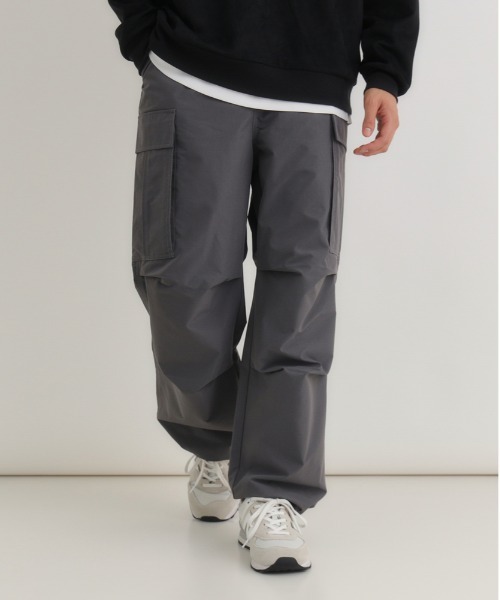 BACK NUMBER ワイドパンツ カーゴパンツ メンズ : ZOZOTOWN Yahoo!店